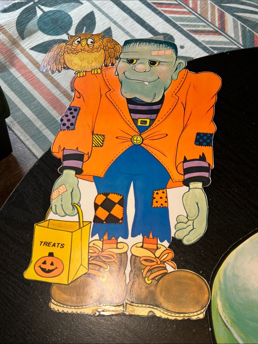 Vintage Halloween Diecut Cutout Lot Wall Hangings Mummy Witch Pumpkin - Picture 5 of 10